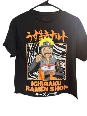 Black Naruto Ichiraku Ramen Shop Graphic Tee